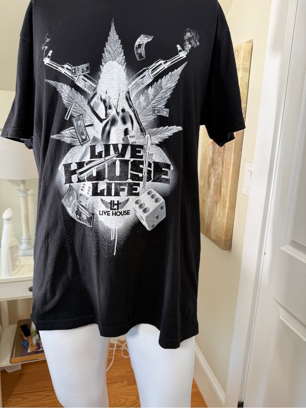 Graphic Black Short Sleeve Tee